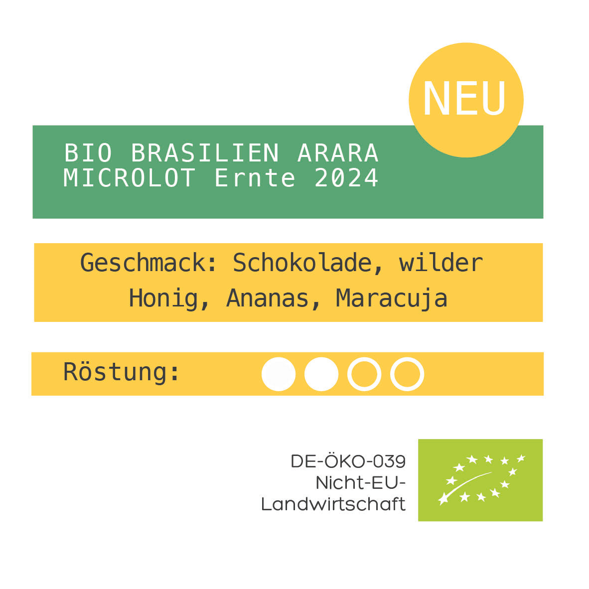 BIO BRASILIEN ARARA Microlot Ernte 2024