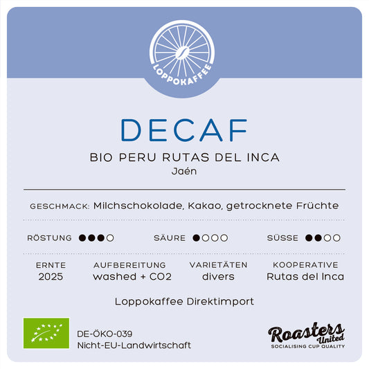 NEU! BIO DECAF Peru Rutas del Inca Ernte 2025