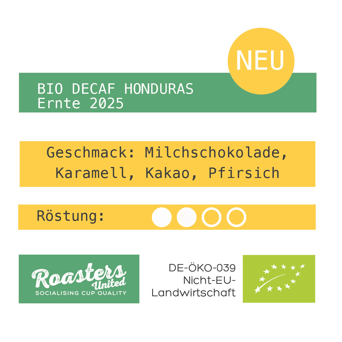 BIO DECAF HONDURAS APROLMA Ernte 2025