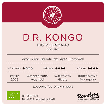 NEU! BIO D.R. KONGO MUUNGANO Ernte 2025