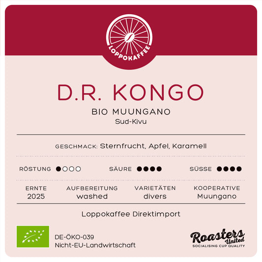 NEU! BIO D.R. KONGO MUUNGANO Ernte 2025