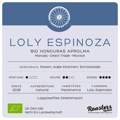 BIO LOLY ESPINOZA MICROLOT HONDURAS Ernte 2026