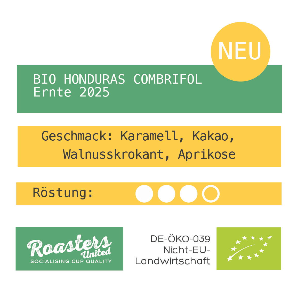 NEU! BIO HONDURAS COMBRIFOL Ernte 2025