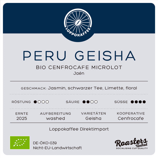 NEU! BIO GEISHA PERU Ernte 2025