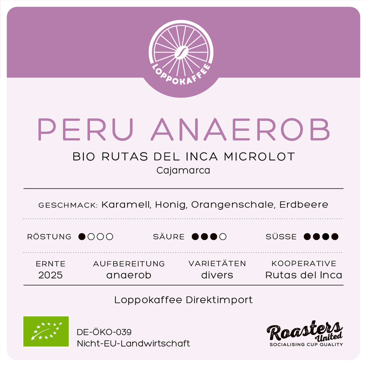 NEU!! BIO PERU ANAEROBIC MICROLOT Ernte 2025