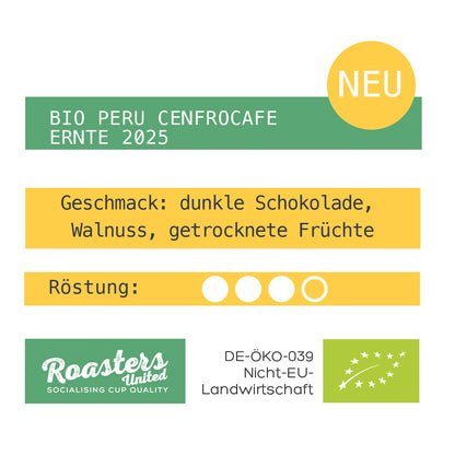 NEU! BIO PERU CENFROCAFE Ernte 2025