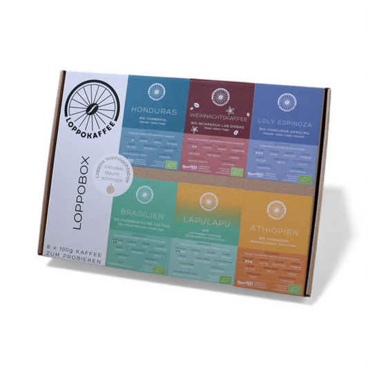 XMAS - Sonderedition LOPPOBOX MIT 6 X 100G KAFFEE