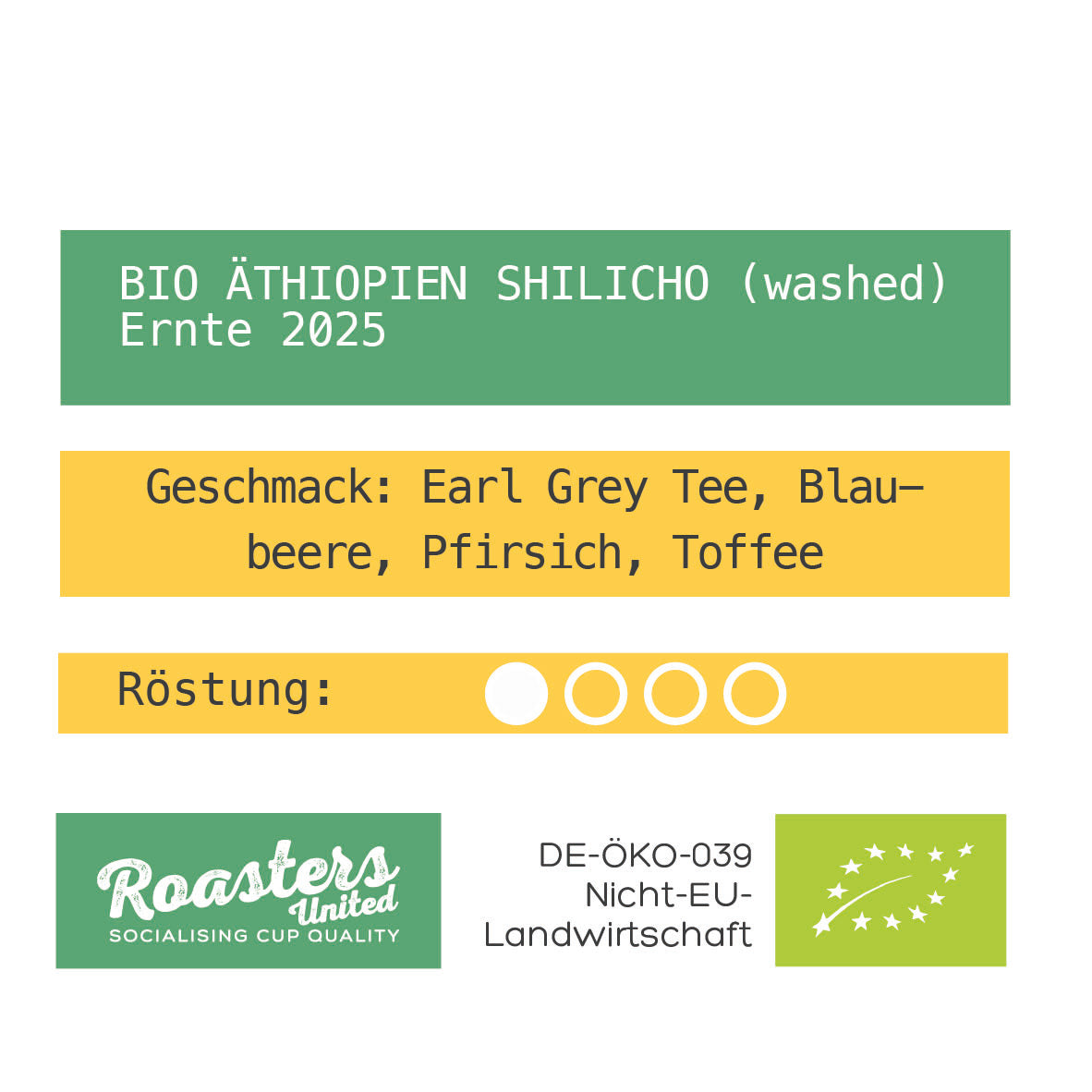 BIO ÄTHIOPIEN SHILICHO (washed) Ernte 2025