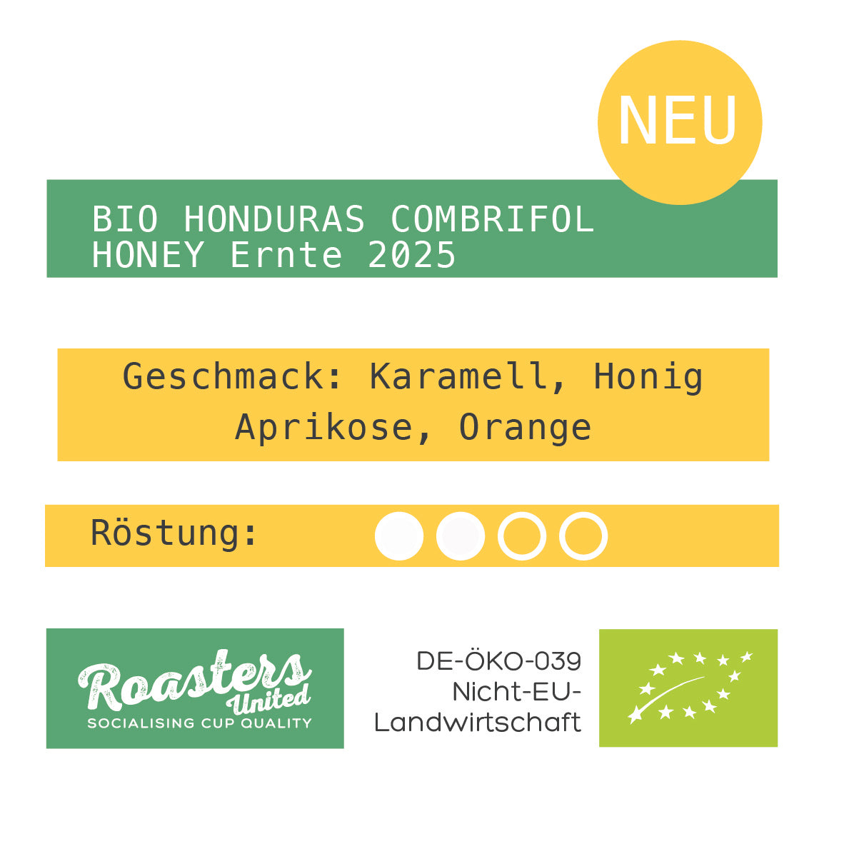 BIO HONDURAS COMBRIFOL HONEY Ernte 2025