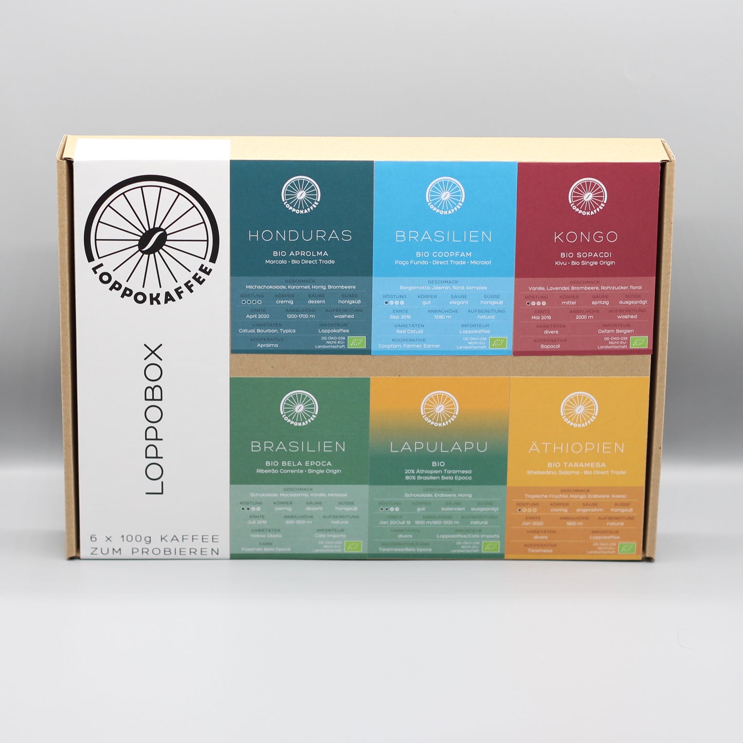 LOPPOBOX MIT 6 X 100G KAFFEE